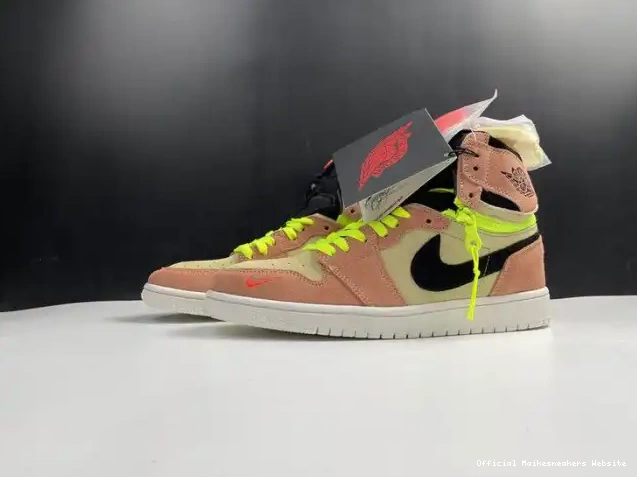 Official Maikesneakers Switch Peach CW6576-800 Jordan Air High 1 0503